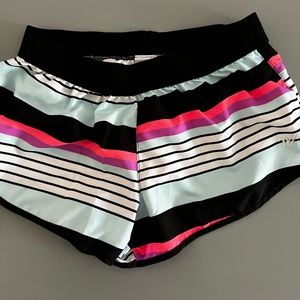 Varsity spirit cheer/athletic shorts. Multicolored. Have liner. Worn once washed